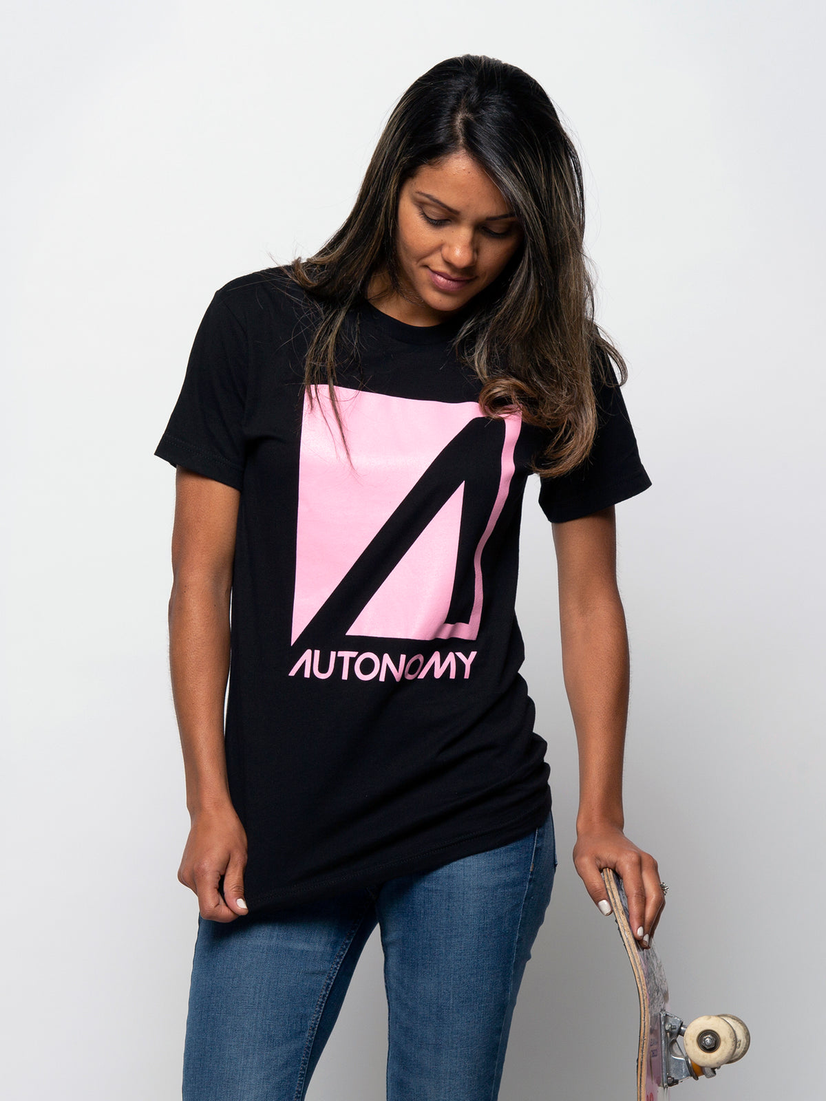 Autonomy No Comply T-shirt - Black w/Pink