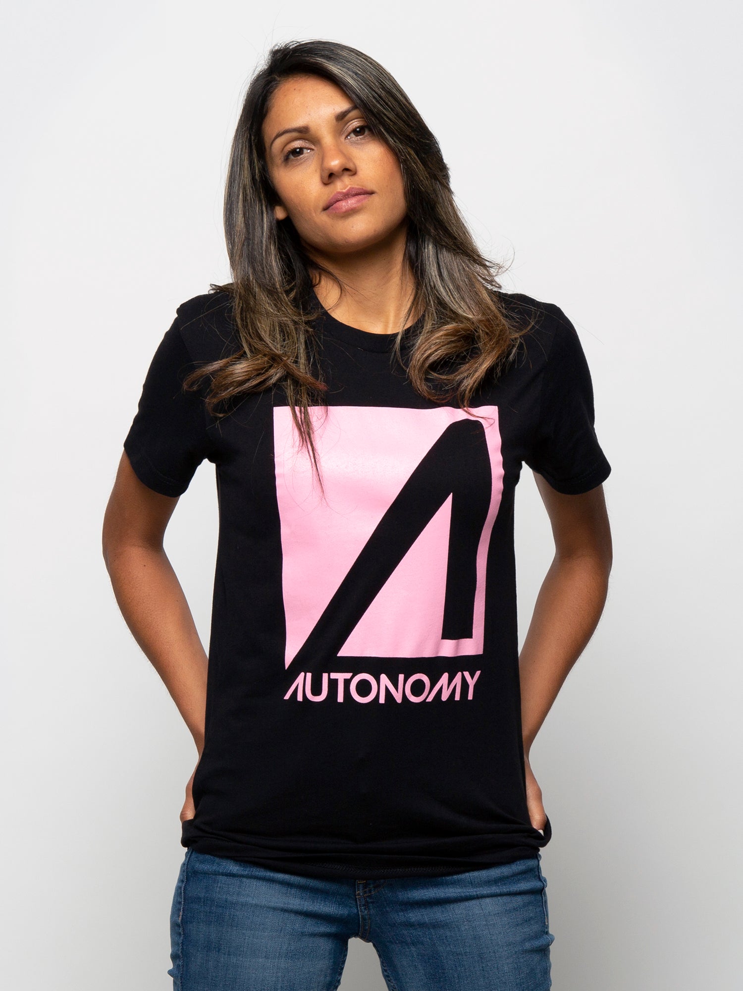 Autonomy No Comply T-shirt - Black w/Pink