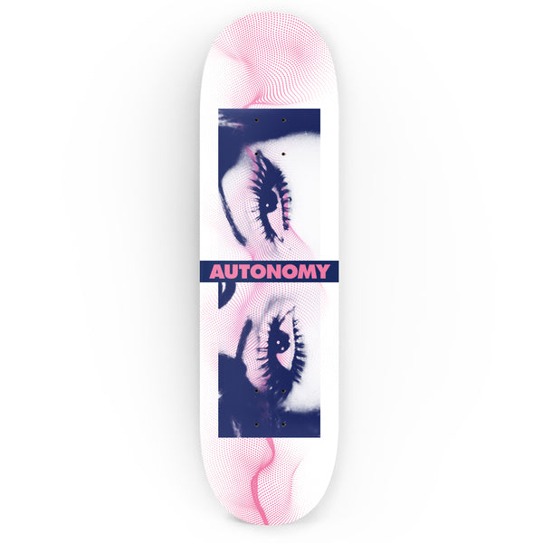 Autonomy Skateboards for Girls White Doplar Deck
