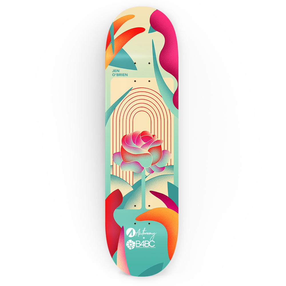Autonomy Skateboards Deck - Jen O'Brien x B4BC - Rose