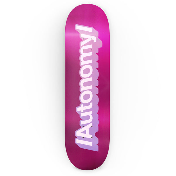 Autonomy Skateboards Decks for girls:  Achtung - Purple Foil